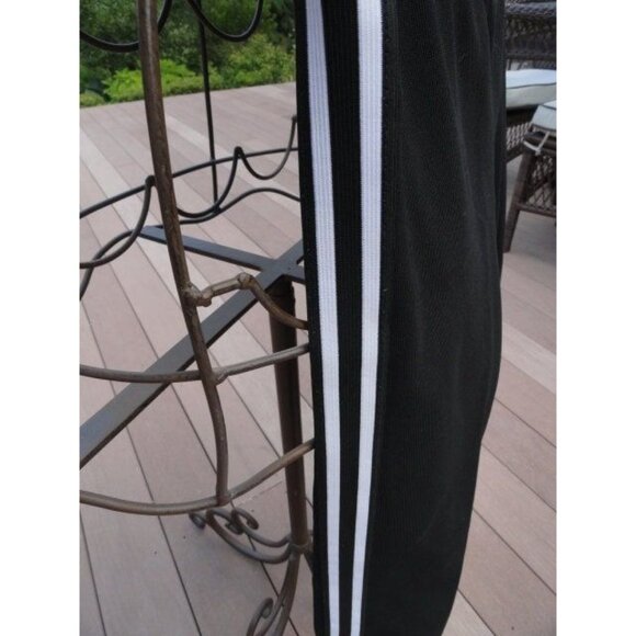 Girl’s BN Blanc Noir Warm Up Jacket With Hood Pants Black White Set Large - Picture 4 of 9